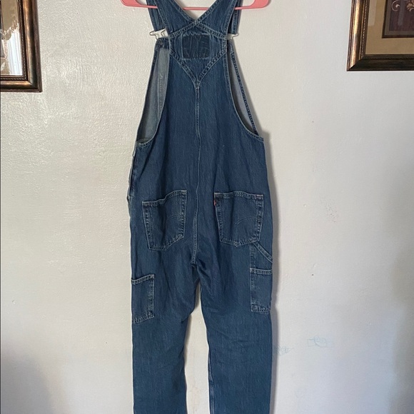 Levi's Classic Blue Denim Overalls - Picture 3 of 3